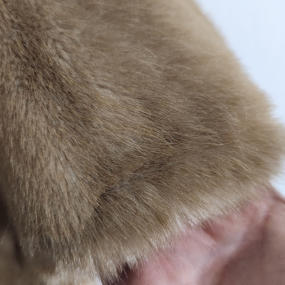 Tissavel France Vintage Faux Mink Fur Jacket Made In England Sz XL Excellent Con - Picture 6 of 16